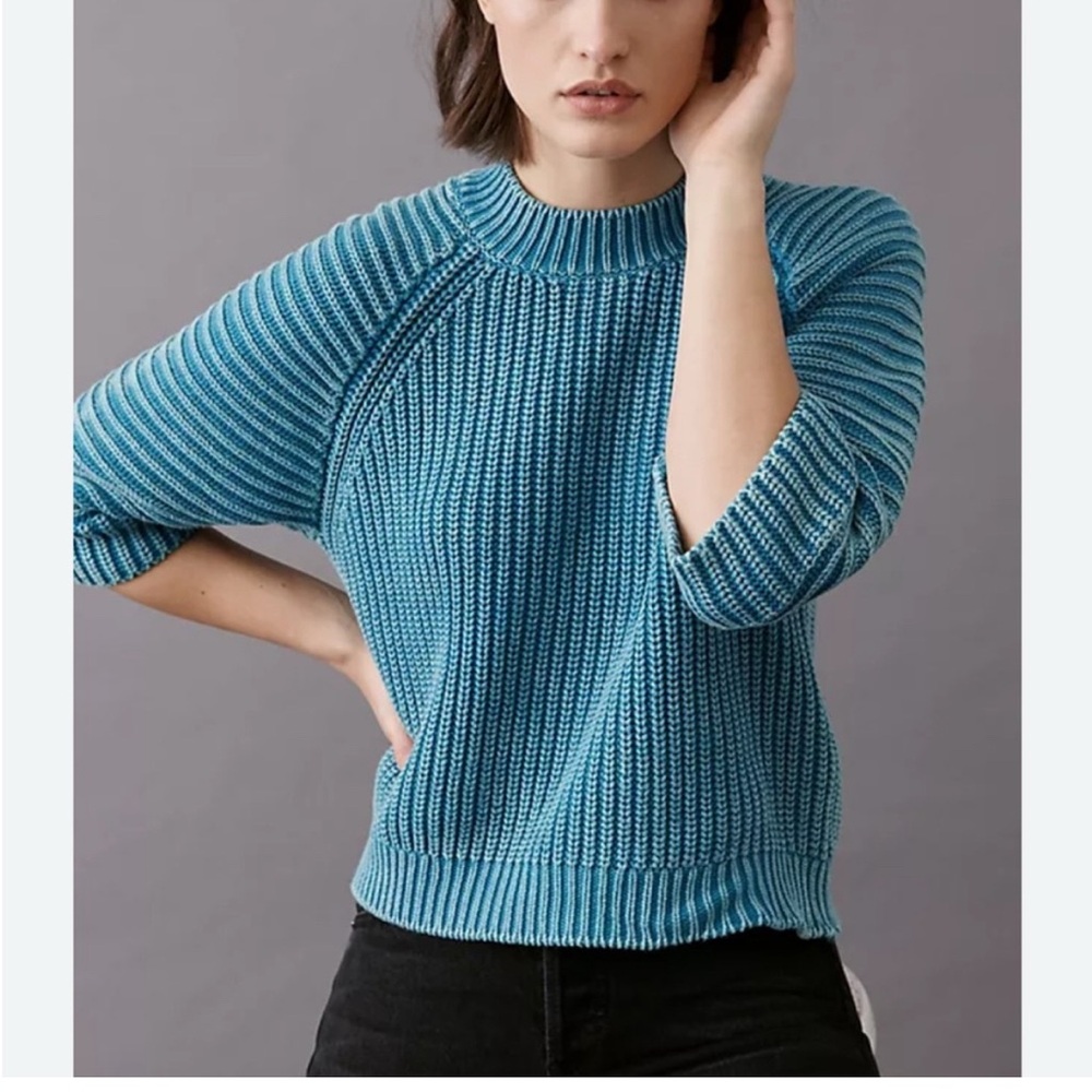 Anthropologie Mackenzie xxs Sweater 3/4 sleeve NWOT